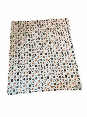 Baby Essentials Woodland Animal Swaddle Blanket Bears Foxes Neutral Print